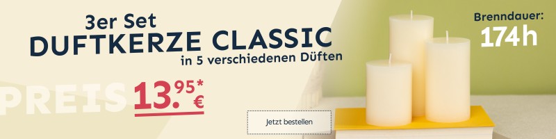 Duftkerze Classic - 3er Set